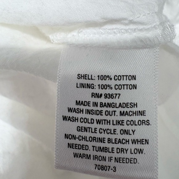 Cottage, Coquette White Cotton Eyelet Lace Top, Elastic SS, Square Neck. NWT XL - Picture 13 of 13